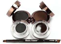 Music Flower Fascinated 2 in 1 Eyebrow Eyeliner Cream